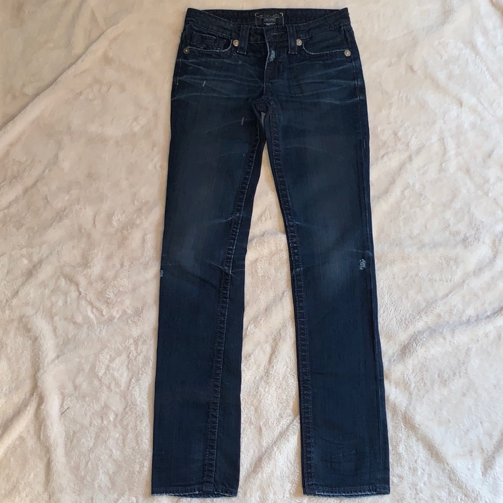 Big Star dark denim straight leg jeans size 26L